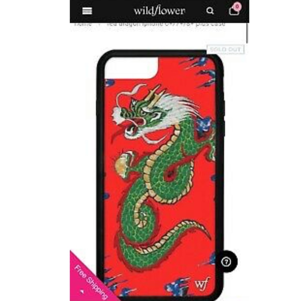 Red Dragon Wild Flower IPhone 6/7/8 Plus Case